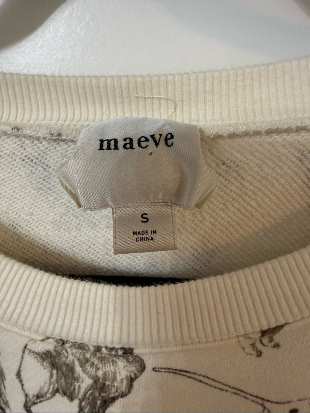 SOLD OUT Maeve Printed Sweatshirt - Picture 6 of 9